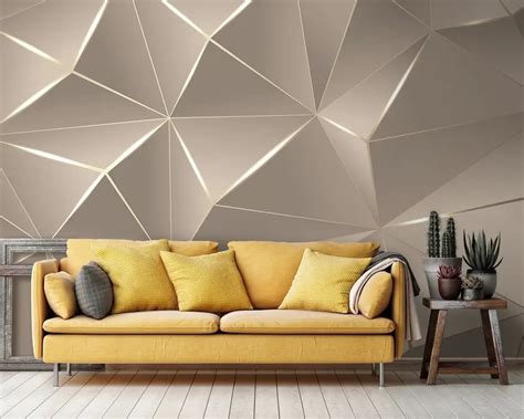 Купи 3D тапет с геометрични форми — онлайн-магазин Uwalls