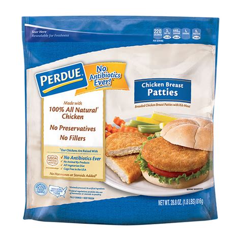 Save on Perdue Breaded Chicken Breast Patties All White Meat - 10 ct Frozen Order Online ...