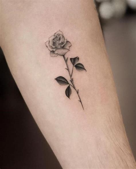rose  thorns tattoos  meaning art  design rose
