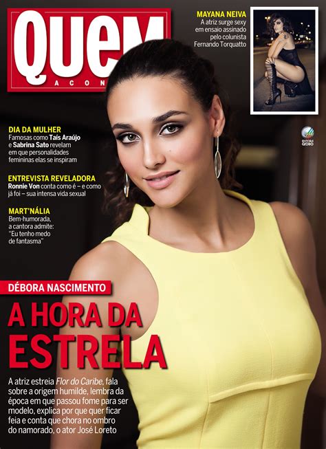 Débora Nascimento é a estrela mais comentada das telinhas, na
