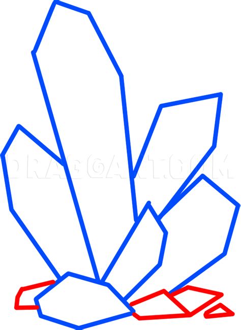 how to draw crystals