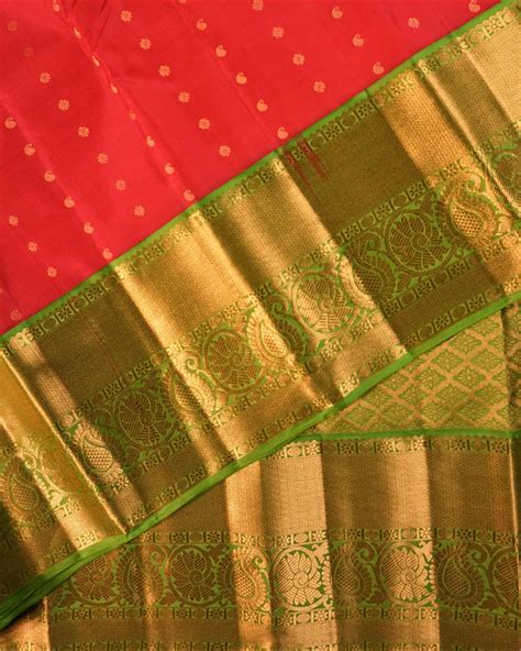 KUBERAN PINK GREEN PURE SILK SAREE – Kuberan Silks