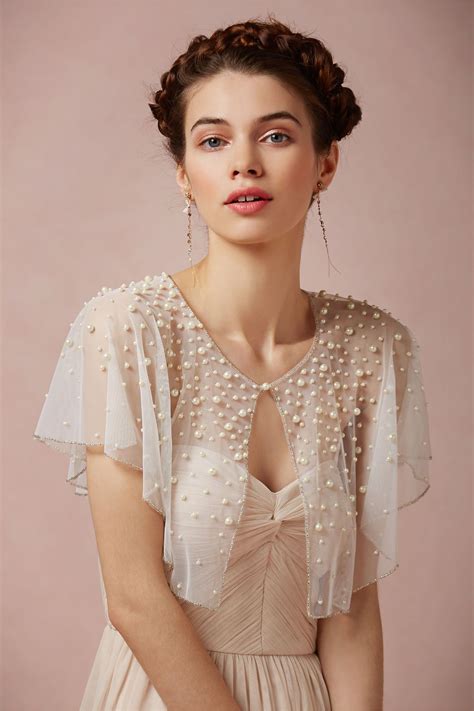 Scattered Pearl Capelet | Bridal bolero, Wedding jacket, Bolero wedding
