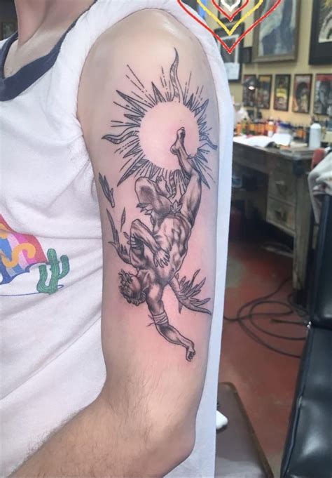tattoo icarus falling   sun icarus tattoo tattoos