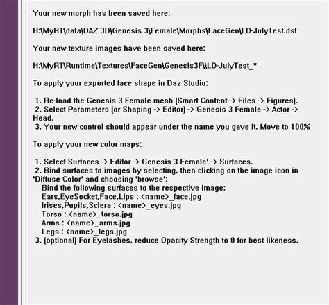 FaceGen Genesis 3 export to Daz Studio 4.9 Help? - Daz 3D Forums