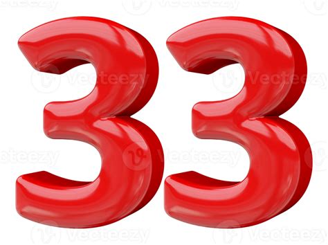 red  number   png