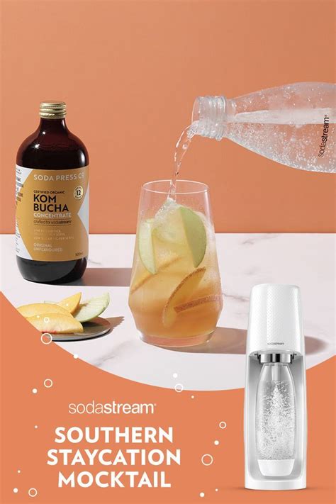 Southern Staycation Mocktail recipe with SodaStream sparkling water ...