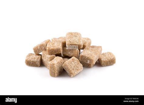 brown sugar cubes isolated Stock Photo - Alamy