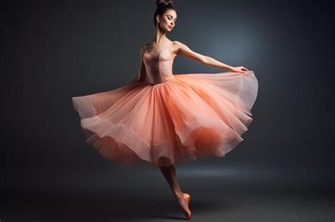 Premium Photo | Beautiful female ballet dancer on a grey background