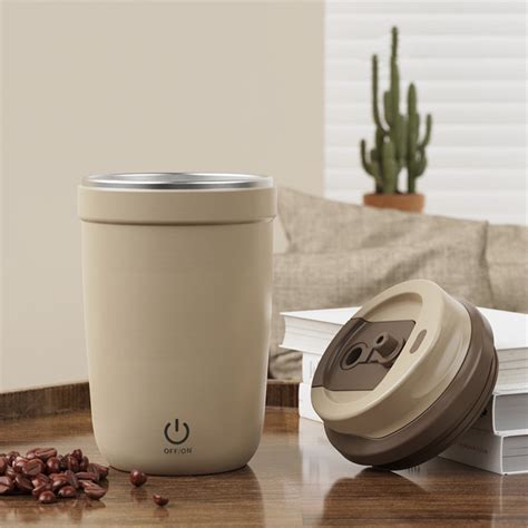 Ycandiee Self Stirring Mug, Rechargeable Automatic Magnetic Stirring