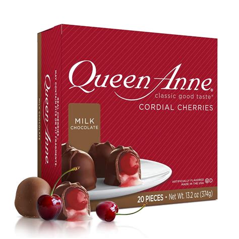 Queen Anne Milk Chocolate Covered Cordial Cherries | 13.2 oz | 20 Piece
