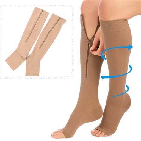 Компрессионные антиварикозные чулки гольфы Зип Сокс (Zip Sox) купить за ...