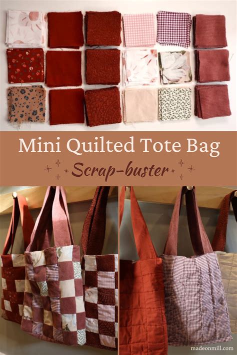 DIY Mini Quilted Tote Bag — Made on Mill