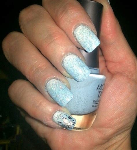 Blue/white gradient | Nail art, Nails, Blue and white