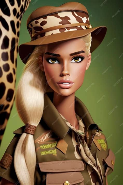 Premium AI Image | Barbie safari style