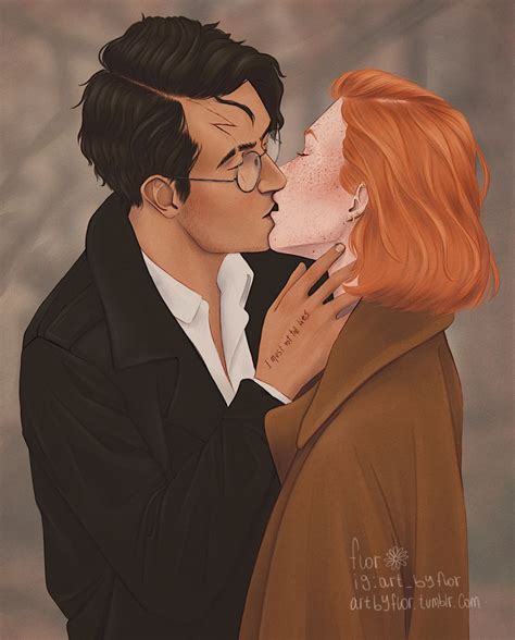 flor — Harry and Ginny, outside the ministry | Harry and ginny, Harry
