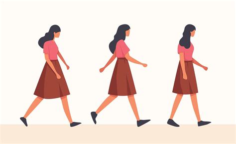 female walk cycle