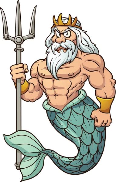 Tridente de poseidon imágenes de stock de arte vectorial | Depositphotos