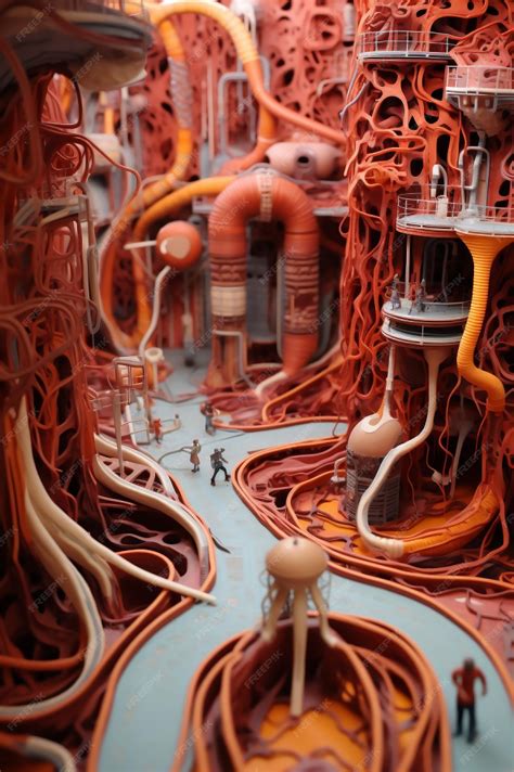 Premium AI Image | 3D model concept of excretory system