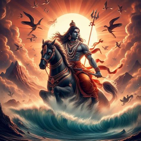 shani dev image premium ai generated image