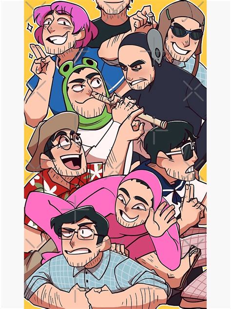 "Filthy Frank Characters" Poster by Oletarts | Redbubble