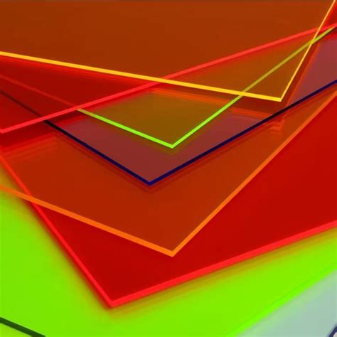 tinted plexiglass plastic sheet high gloss eco friendly glowing