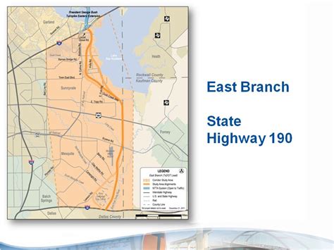 The Texas Department of Transportation initiated the East Branch/State ...