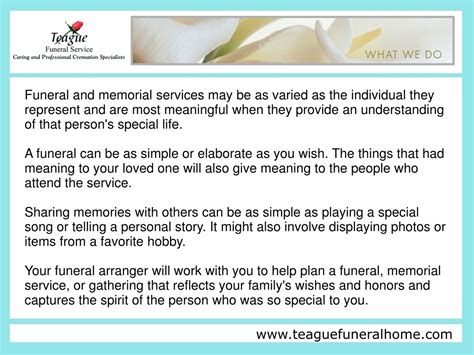 PPT - Teague Funeral Home - Funeral PowerPoint Presentation, free