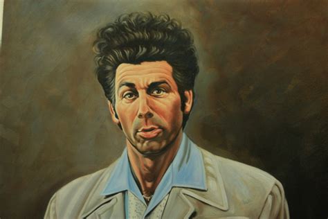 seinfeld cosmo kramer reproduction painting   artkeepsake