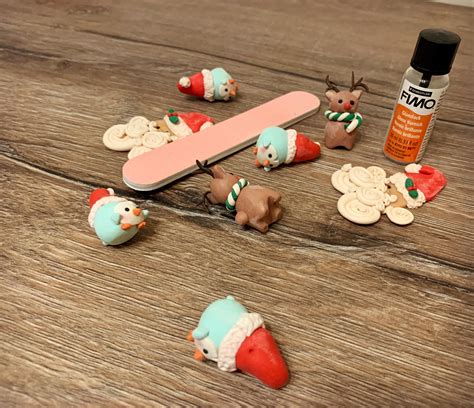 A bit of sanding and glazing late at night : r/polymerclay