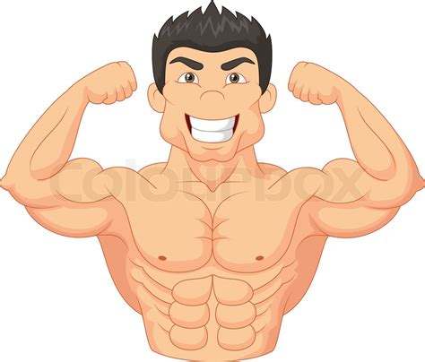 Cartoon Bodybuilder | Stock vector | Colourbox