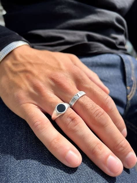 men silver rings