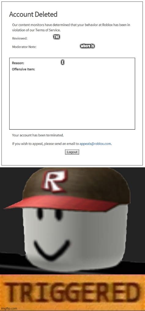 banned from roblox Memes & GIFs - Imgflip