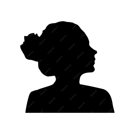 Premium Vector | Girl black shadow silhouette. vector collection of