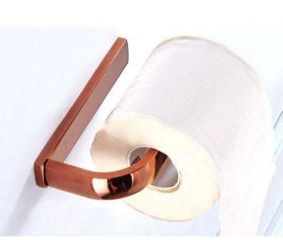 Rose Gold Modern Toilet Roll Holder #201911 – TIC Bathrooms