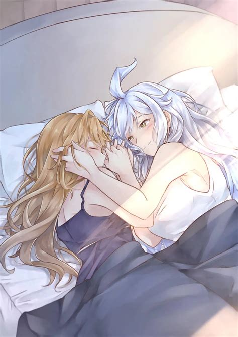 Sleeping with her girlfriend [Granblue Fantasy] | Scrolller
