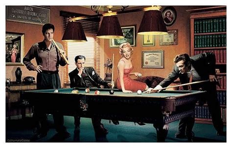 Legends Playing Pool "Legal Action" Classic Poster Print by Chris ...