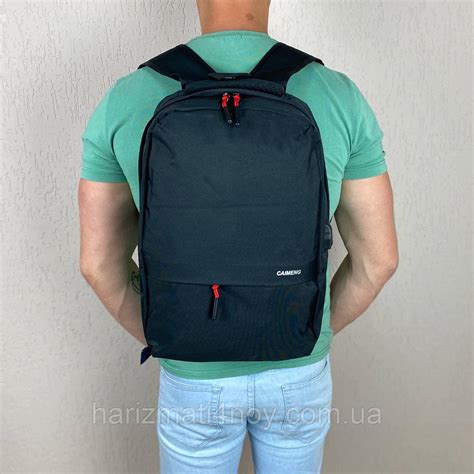 Мужской Городской Рюкзак Портфель для Ноутбука Черного Цвета ...