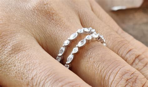 Enhancer Ring Band Moissanite Ring Enhancer 14K Gold Ring - Etsy