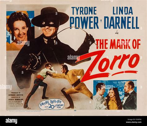 Mark of Zorro, The (1940) 03 - Movie Poster Stock Photo - Alamy