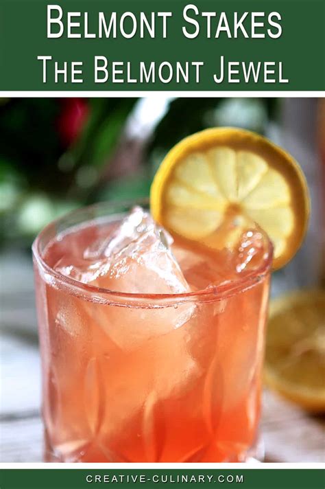 Belmont Jewel Cocktail - Creative Culinary