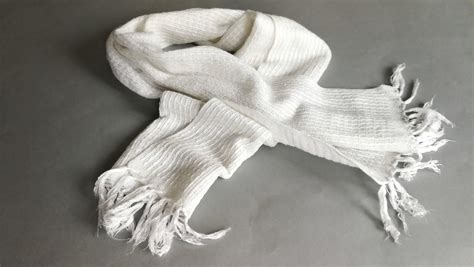 bufanda suave blanca vintage bufanda de invierno de las etsy