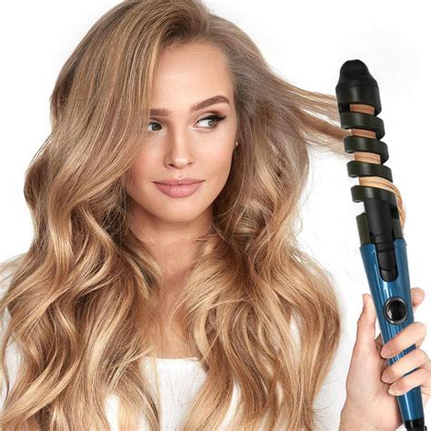Cordless Automatic Curling Iron,Ceramic Auto Hair Curler，Rechargeable