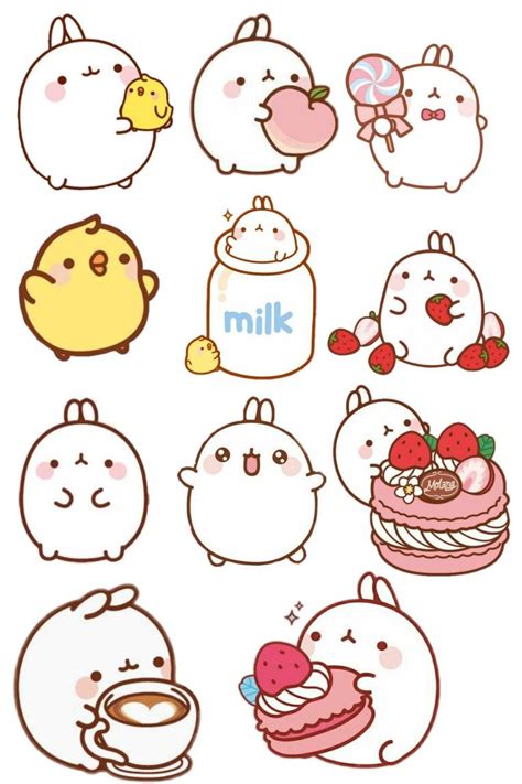 Pin van Verônica Kim op polco stickers | Leuke doodles, Schetsboek ...