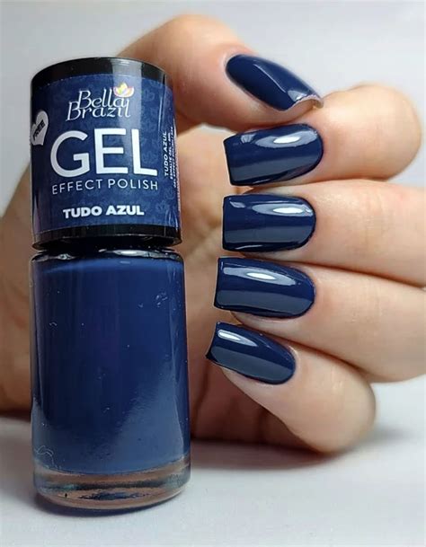Esmalte Bella Brazil Efeito Gel Tudo Azul - 9ml