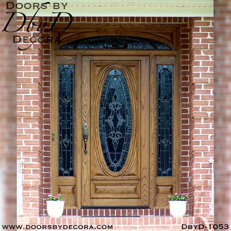 Timber Front Door With Glass - Glass Designs