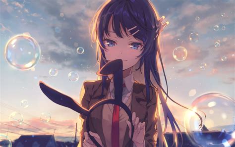 2K, Rascal Does Not Dream of Bunny Girl Senpai, Anime, Mai Sakurajima