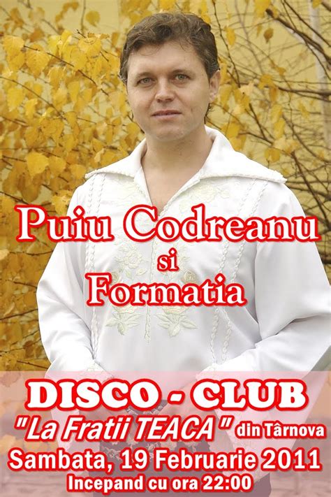 O NUNTA DE VIS: Puiu Codreanu la Disco Club "La Fratii Teaca" Tarnova