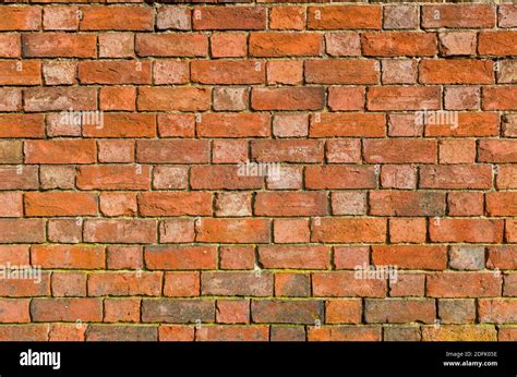Brick wall texture, flemish bond brickwork pattern of a vintage wall ...