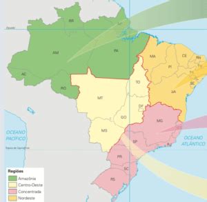 Regionalização De Milton Santos - Os Quatro Brasis de Milton Santos - Cola da Web